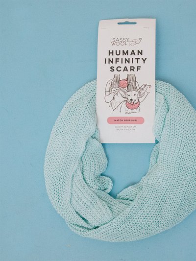 Sassy Woof Human Infinity Scarf - Blue product