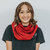 Human Infinity Scarf - Red