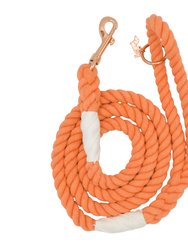 Rope Leash - Clementine - Orange