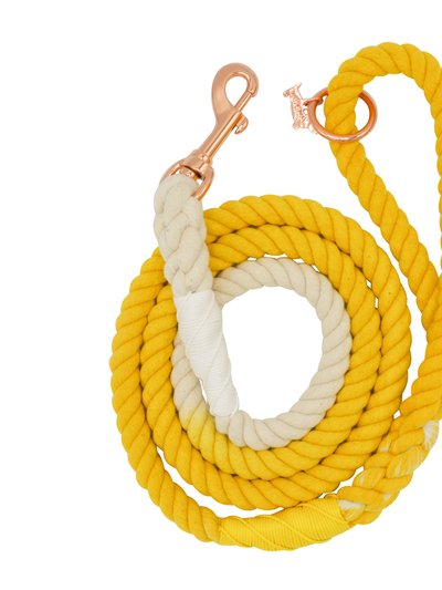 Sassy Woof Rope Leash - Lemon Drop product