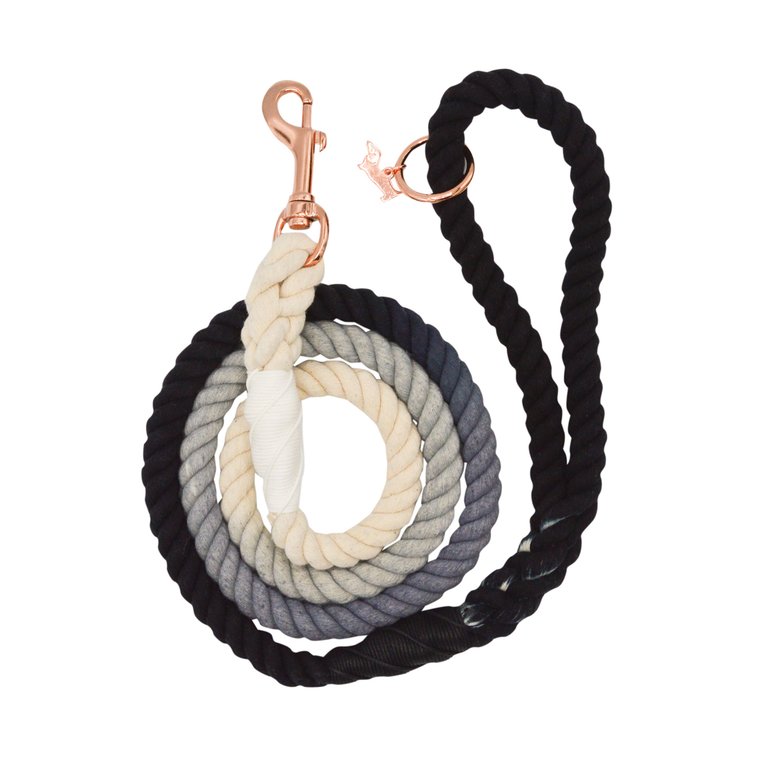 Rope Leash - Ombre Black - Multi