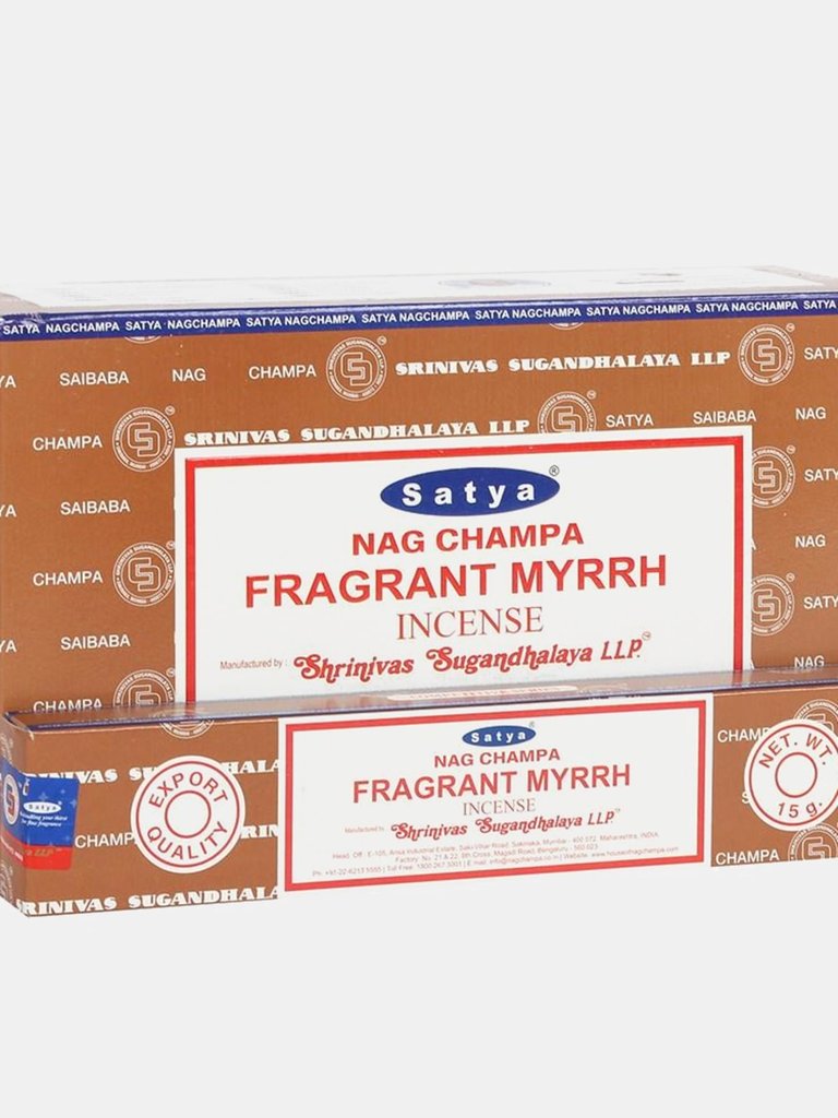 Nag Champa Myrrh Incense Sticks - Pack Of 144 - Brown