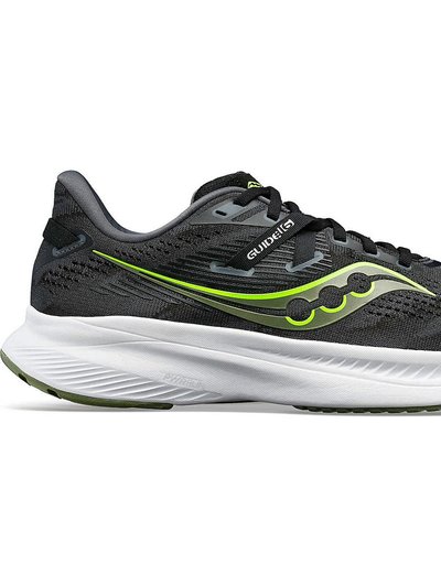 Saucony Men's Guide 16 Running Shoes In Black/glade product
