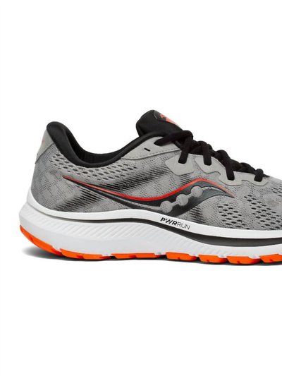 Saucony Men's Omni 20 Running Sneaker - Medium Width, Alloy/Fire product