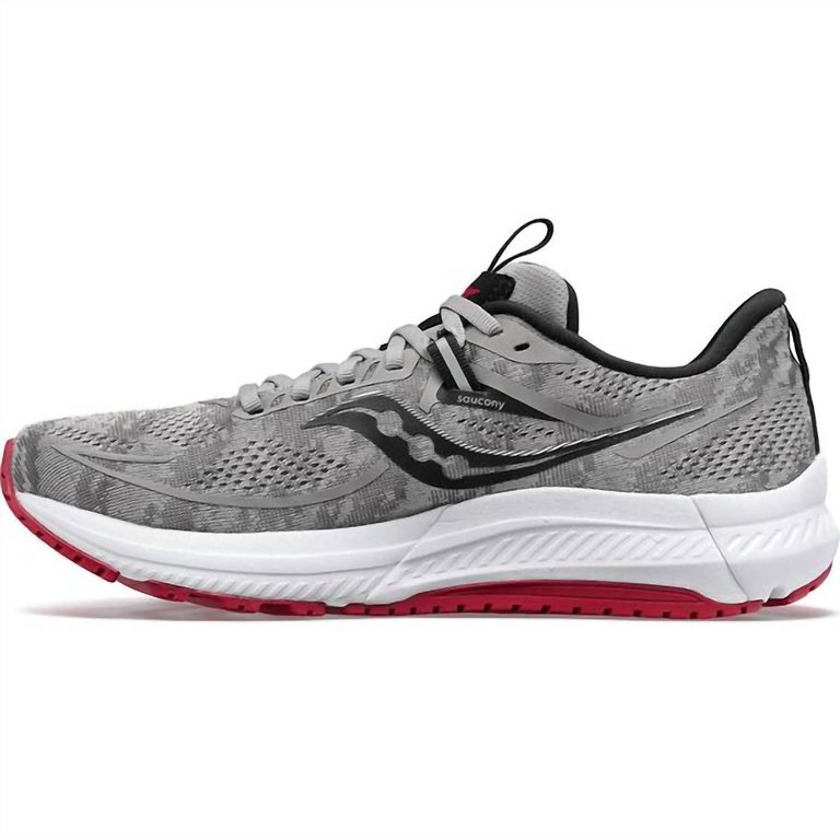 Men's Omni 21 Running Shoes - D/medium Width In Alloy,garnet