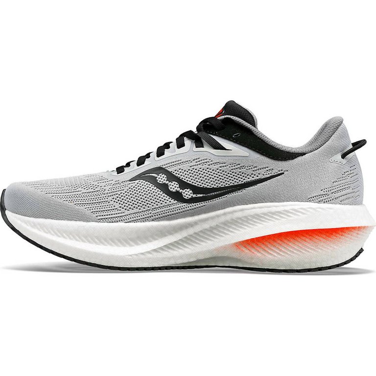 Men's Triumph 21 Running Shoes - D/Medium Width In Concrete/Black