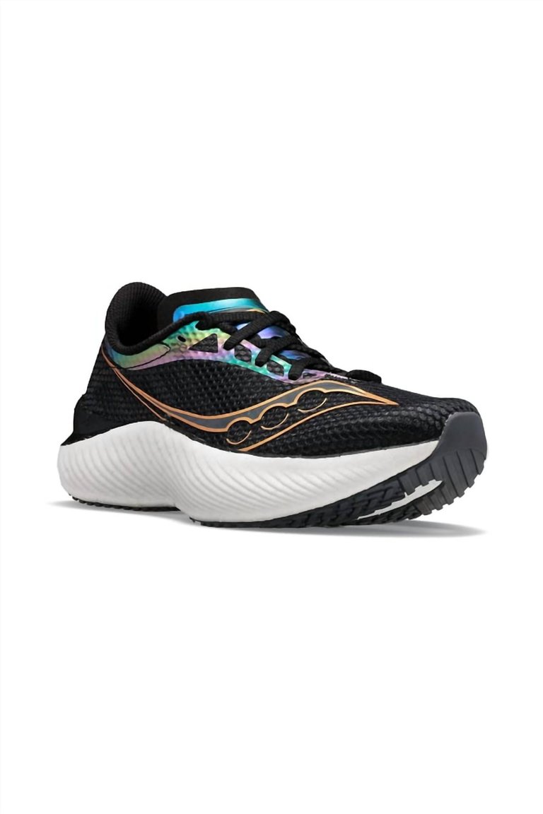 Women's Endorphin Pro 3 Running Shoes - Narrow In Black/Goldstruck