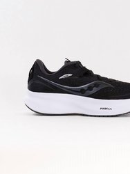 Women's Ride 15 Wide Sneakers - Black/White