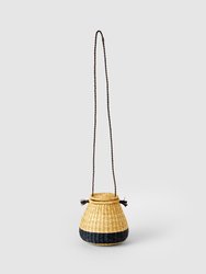 Keys and Coins Straw Basket 