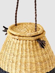 Keys and Coins Straw Basket 