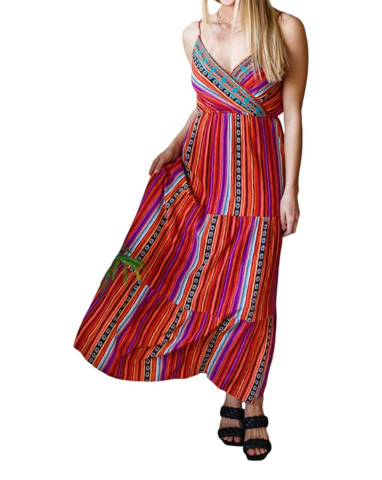 Love Language Maxi Dress In Red - Red