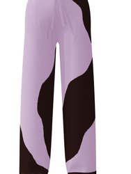 Shae Colour Blocking Pants - Purple/Black