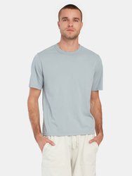 Supima Jersey Wrap Print Sport Tee - Sky