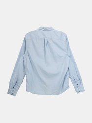 Save Khaki United Men's Light Blue Cotton Dress Shirt - M