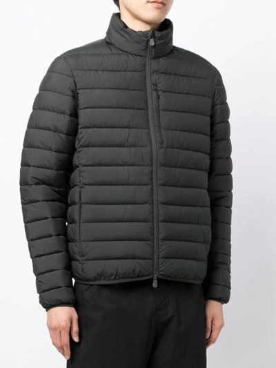 Save The Duck Men Erion Black Quilted Puffer Coat Jacket product