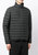 Men Erion Black Quilted Puffer Coat Jacket - Black