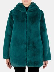 Women's Bridget Faux Fur Reversible Hooded Jacket