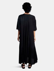 Basket Sleeve Long Dress