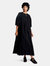 Basket Sleeve Long Dress