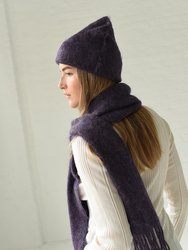 Brushed Mohair Beanie In Juniper