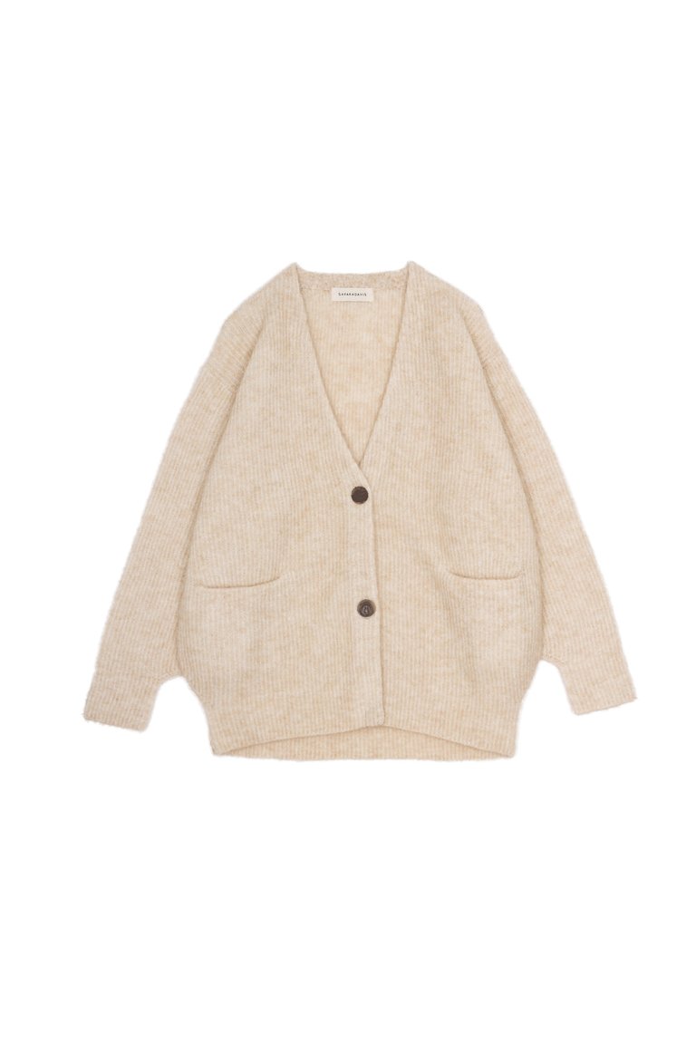 Cocoon Cardigan in Wheat - Wheat