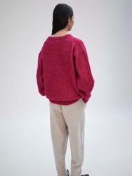 Cocoon Sweater in Raspberry