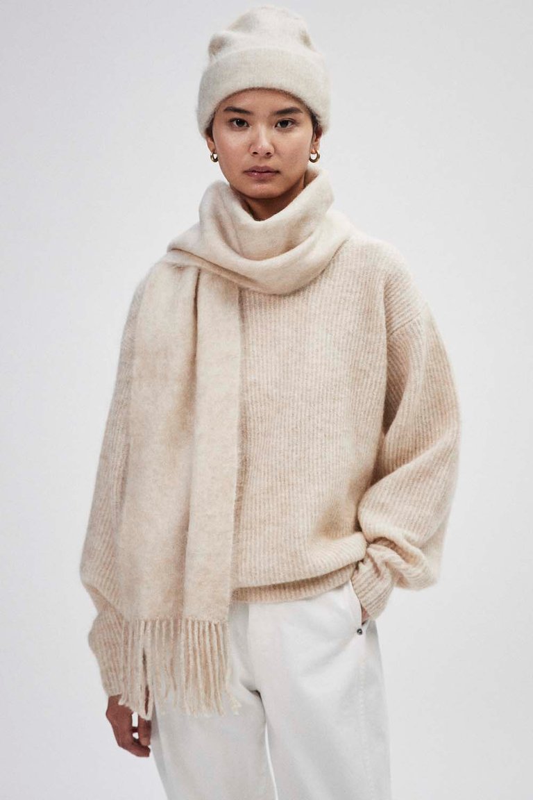 Cocoon Sweater in Wheat - Wheat