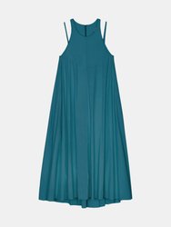 Double Strap Dress in Teal Blue - Teal Blue