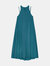 Double Strap Dress in Teal Blue - Teal Blue