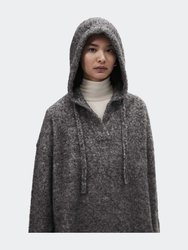 Hooded Sweater In Heather Gray