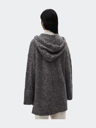 Hooded Sweater In Heather Gray