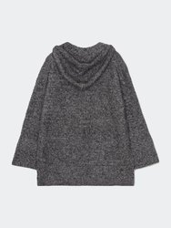 Hooded Sweater In Heather Gray