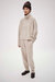 Knit Track Pants In Oatmeal - Oatmeal