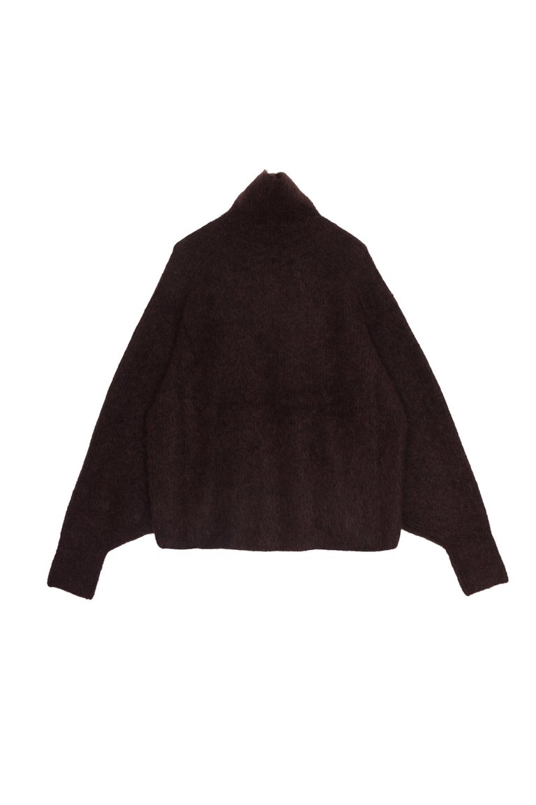 Mohair Highneck in Espresso