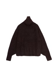 Mohair Highneck in Espresso - Espresso