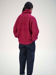 Mohair Highneck in Raspberry