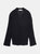 Random Ribbed Knit Shirt - Black