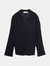 Random Ribbed Knit Shirt - Black