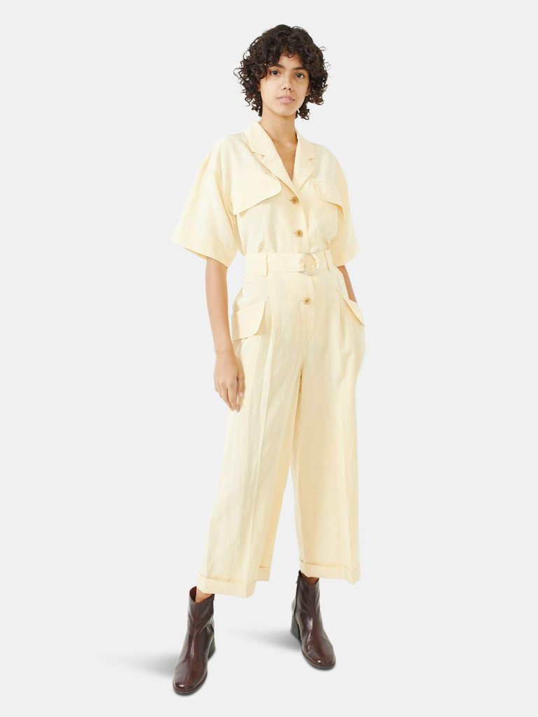 Safari Jumpsuit - Buttermilk