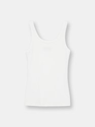 Scoop Neck Tank in White