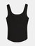 Square Neck Knit Tanktop in Black