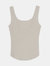 Square Neck Knit Tanktop in Sand