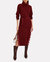 Gwyneth Sweater Dress - Burgundy