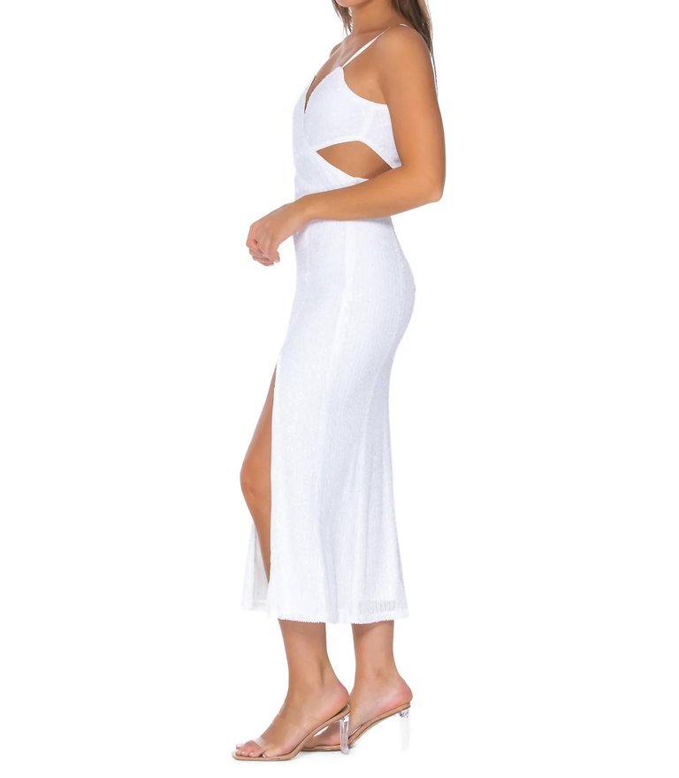 Harmonie Dress - White Sequin