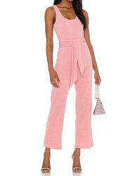 Molly Ribbed Jumpsuit - Pink