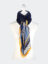 The Nayeli Scarf - Blue/Black