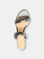 Aneli Embossed Metallic Leather Sandal