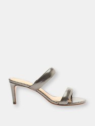 Aneli Embossed Metallic Leather Sandal