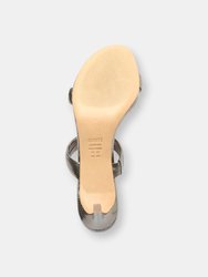 Aneli Embossed Metallic Leather Sandal