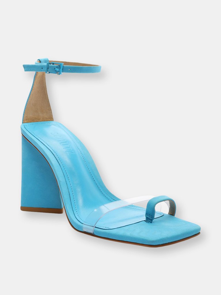 Avva Vinyl & Suede Sandal - True Blue